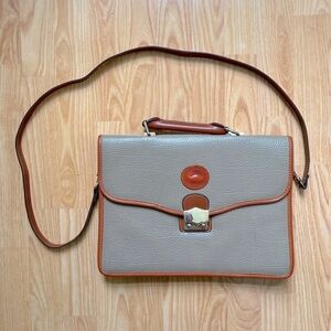 Vintage DOONEY & BOURKE portfolio Grey Crossbody Bag